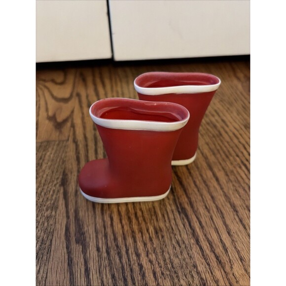 OG Our Generation Battat 18" Doll RED/WHITE RAIN MUCK tall BOOTS SHOES - Picture 3 of 5